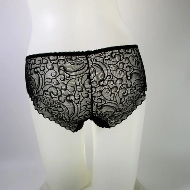 2018 Новые Большие размеры пикантные черные трусы большие хлопок промежность