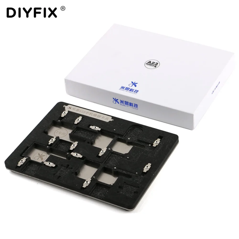 

DIYFIX Newest Circuit Board PCB Holder Jig Fixture Work Station for iPhone X Motherboard A23 CPU IC Chip Repair Tool Hand Tool