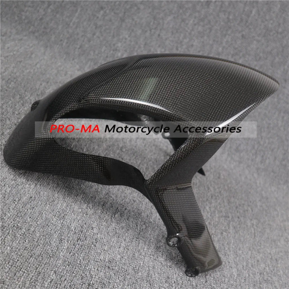 Переднее крыло мотоцикла из углеродного волокна для Ducati Monster 696 796 1100 EVO Гладкая глянцевая ткань
