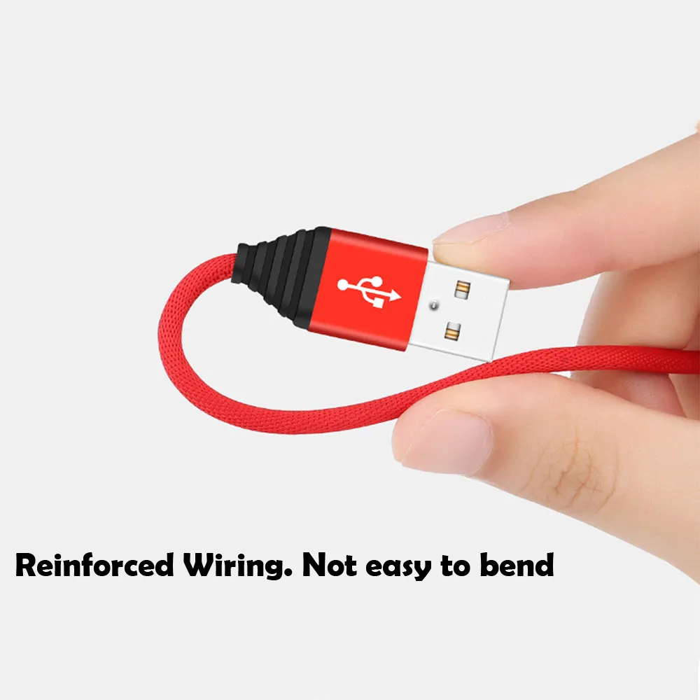 3 в 1 несколько кабелей нейлоновый Плетеный USB провод для быстрой зарядки с типом