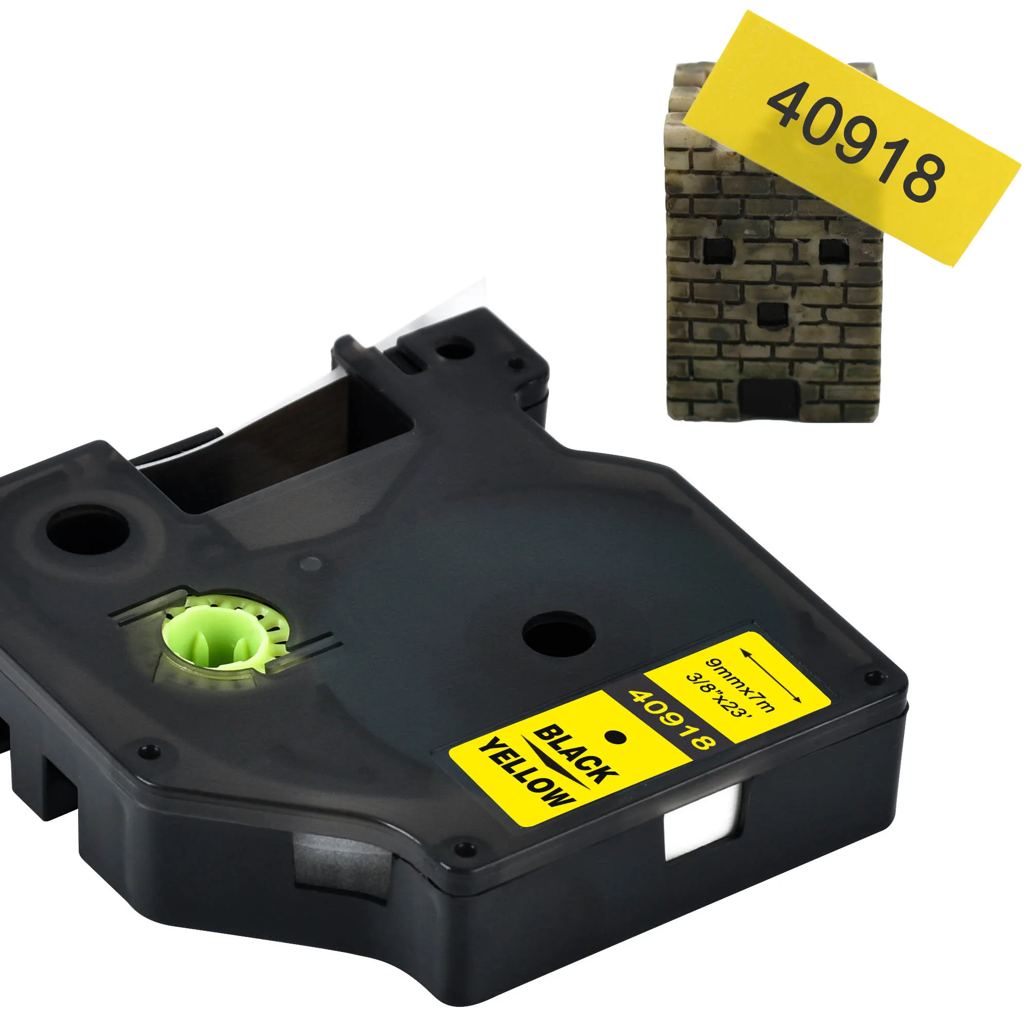 Cidy 40918 Compatible Dymo D1 manager 9mm black on yellow for Label Printer label tape LM 160 280 | Компьютеры и офис