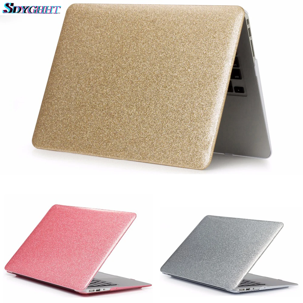 Сияющий блеск Прочный чехол для ноутбука MacBook Pro retina Air 11 12 13 3 15 mac New дюймов с
