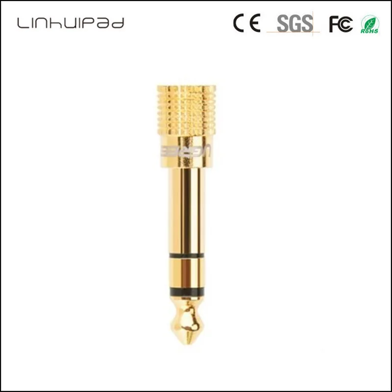 Linhuipad J-1 6 35 мм (1/4 дюйма) от мужчины до 3 5 (1/8 Женский золотое покрытие | Электроника