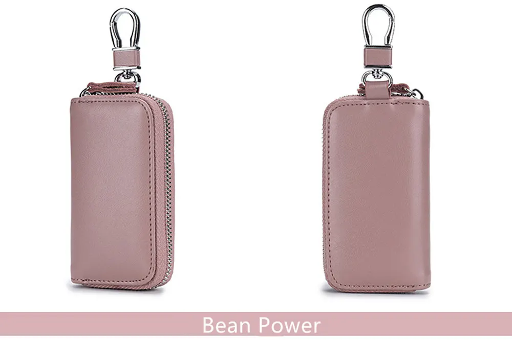 BISI GORO Luxury Key Holder Leather Key Organizer Men&Women Car Key Bag Fashion Housekeeper Key Holder Creative Gifts