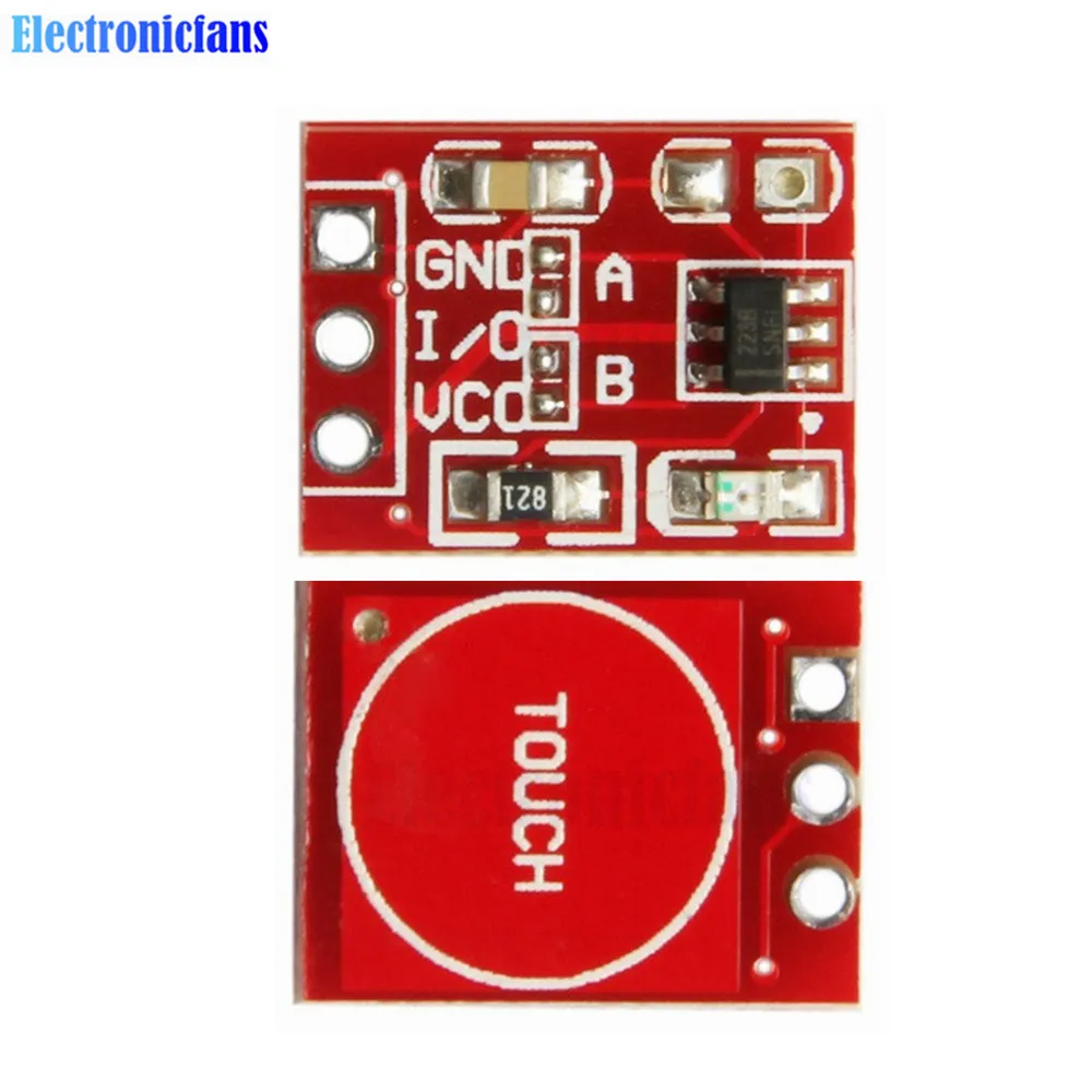 Сенсорный кнопочный коммутационный модуль TTP223 5 шт./лот сенсорная кнопка
