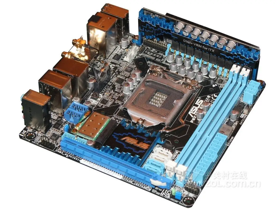 Оригинальная материнская плата для P8Z77-I DELUXE 17*17 Mini-ITX LGA1155 DDR3 б/у 90% Новинка