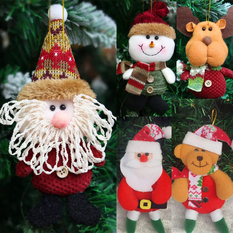 Украшение для новогодней елки с Санта Клаусом снеговиком подвеской милый