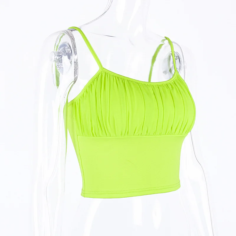 Fashion women summer top 2019 new arrivals solid 3 colors camis skinny Bottoming sexy short crop hot sale Send fast | Женская одежда