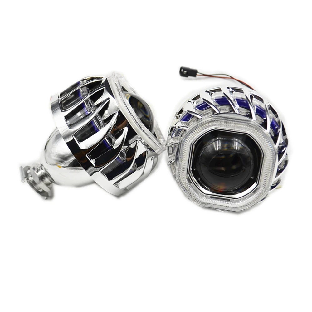 2 5 mini hid фонарь с квадратными колесами противопожарная маска двойными