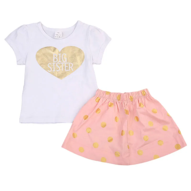 Комплект из 2 предметов для новорожденных футболка и юбка|2pcs set|kids suitset clothes |