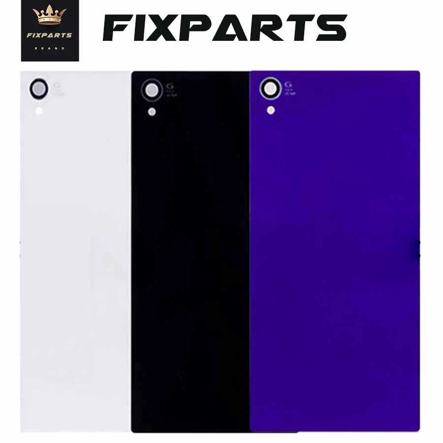 

For 5.0" SONY Xperia Z1 L39h Back Battery Cover C6902 Rear Glass Door Housing Panel Replacement For SONY Z1 Battery Cover C6903