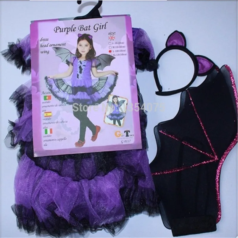 2018 новый высококачественный фиолетовый Бат Хеллоуин рождественских костюм