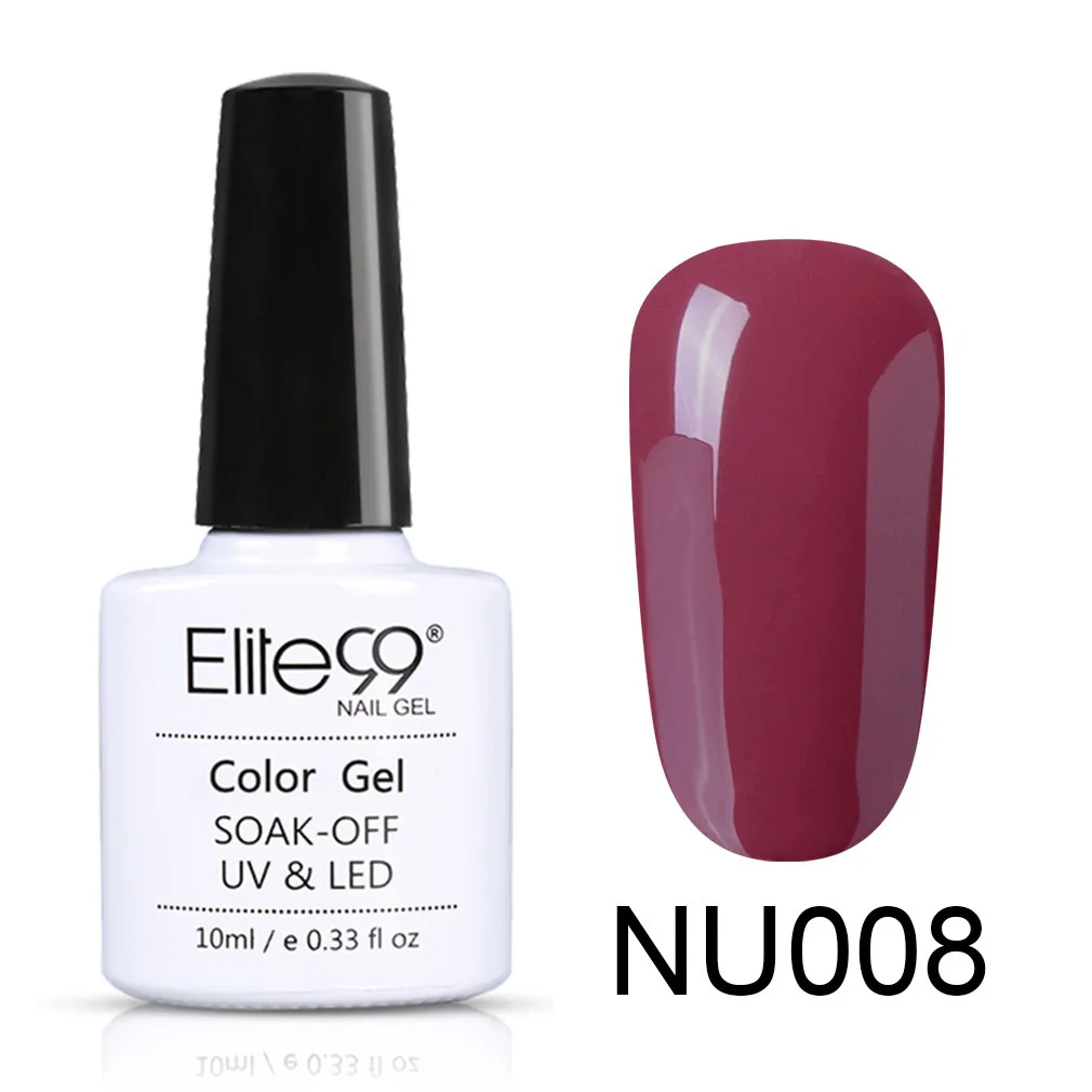 NU008 Elite99 10 мл телесный цвет серия Гель-лак для ногтей впитывающийся Гель-лак для ногтей полуперманентный Гель-лак для ногтей - Цвет: NU008