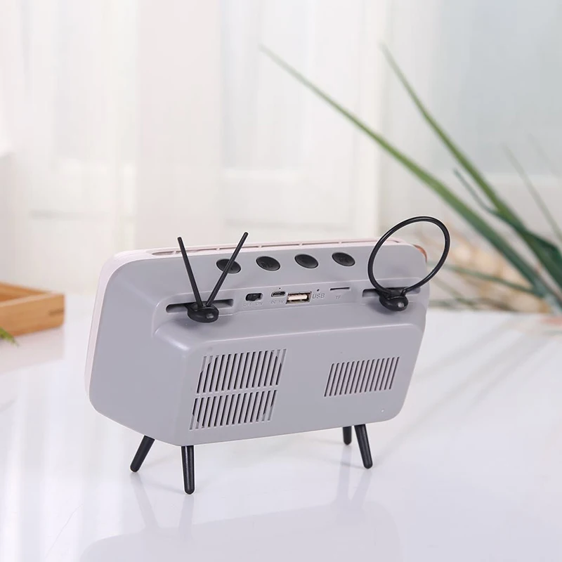 Peterhot мини Динамик Ретро ТВ мобильного телефона кронштейн беспроводной bt динамик