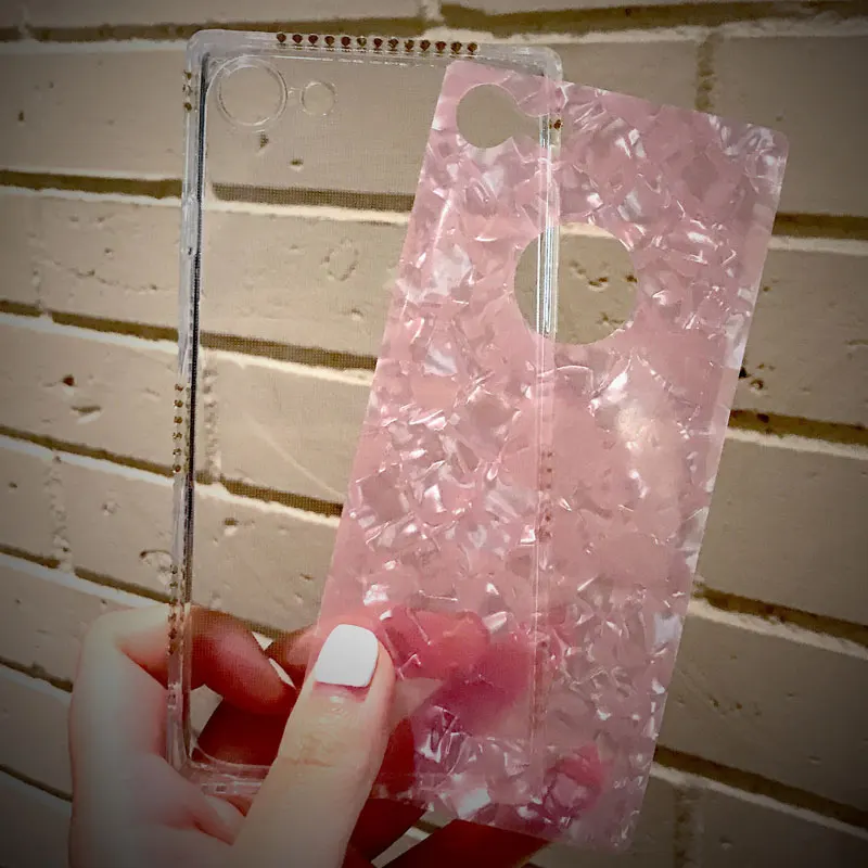 Ascromy для IPhone X Case Роскошные прозрачные ультра тонкие блестящие милые