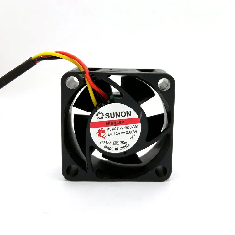 Новый оригинальный MB40201V2 000C G99 DC12V 0 60 W 40*40*20 мм (4 см) Тахометр сигнала Вентилятор