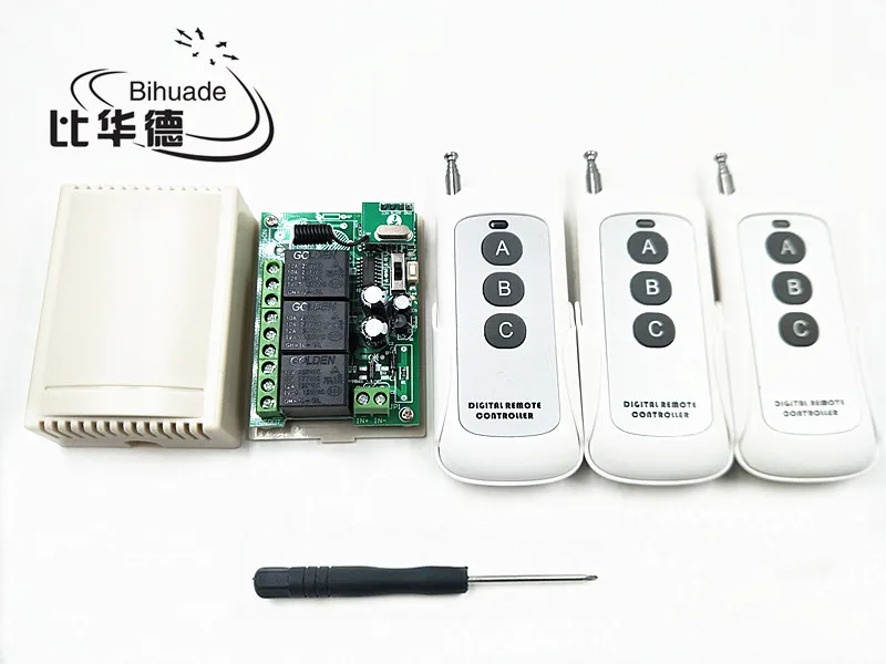 315 МГц Универсальный беспроводной переключатель дистанционного управления DC12V 3CH