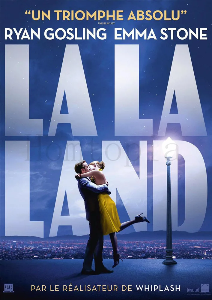 Постеры для кинофильмов LA LAND бумажные принты с белым покрытием наклейки на стену