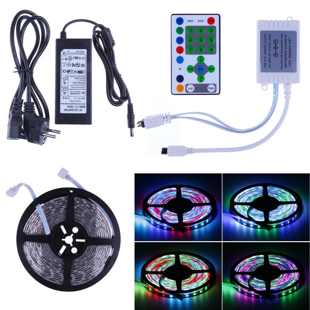 5 м SMD 5050 RGB Светодиодная лента водонепроницаемая лошадь гонка чеканка Мечта Цвет