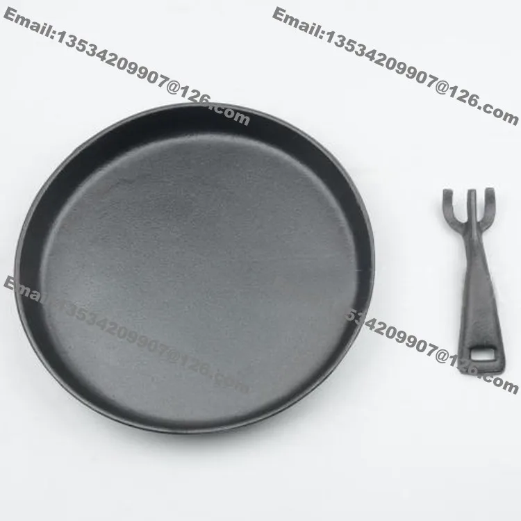 25 см круглая плита чугунный стейк гриль сковорода кухонная с деревянной