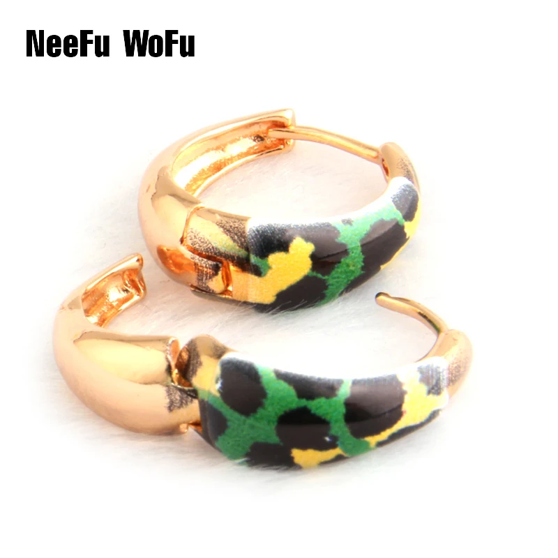 Серьги NeeFu WoFu с тигром большие серьги для женщин медное кольцо капельное масло