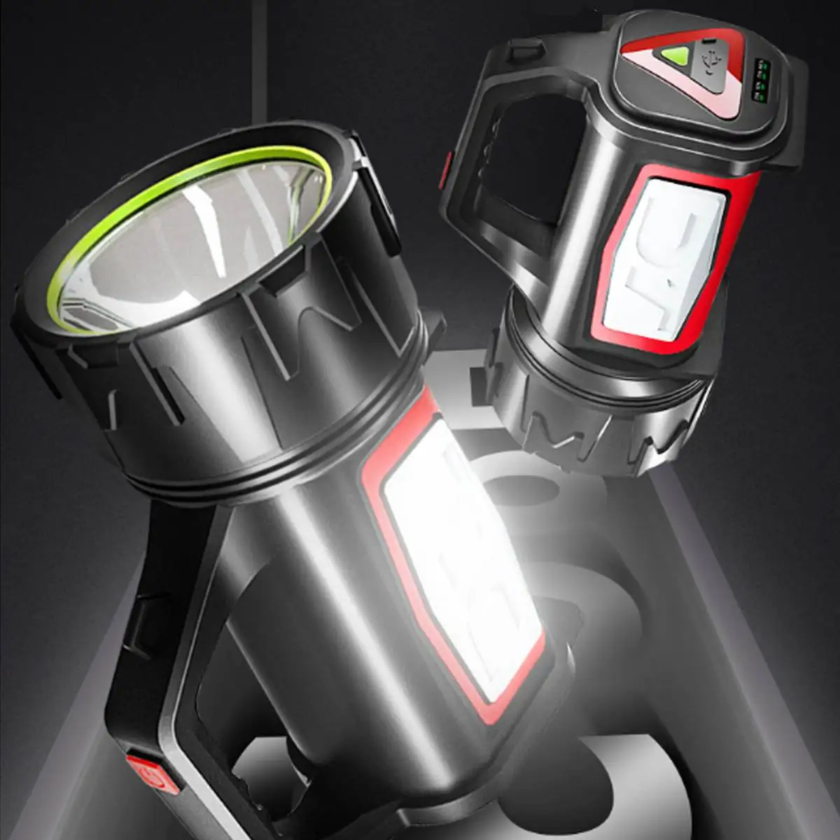 500w яркий портативный Точечный светильник 3500LM поисковый свет для охоты 10000 мАч со