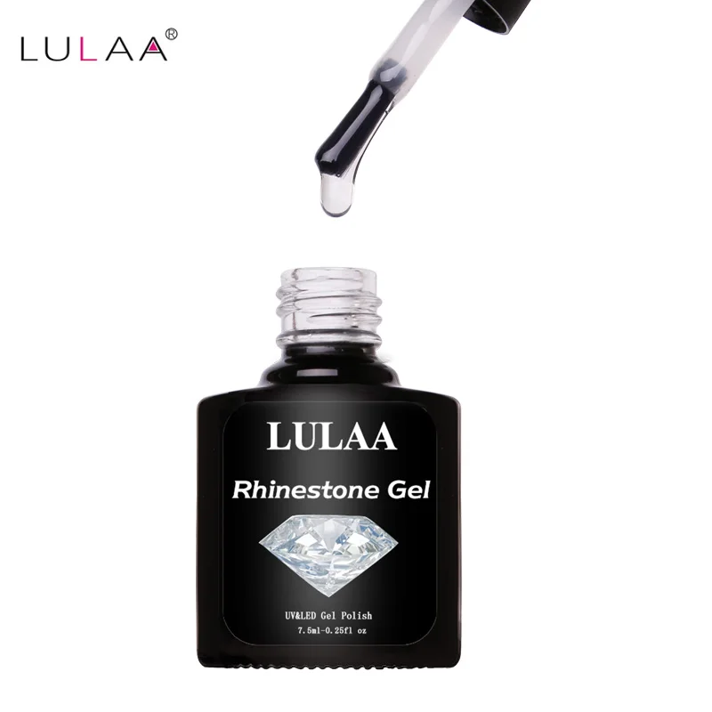 2019 LULAA новейший 7 5 мл Блестящий горный хрусталь УФ гель для ногтей супер клей лак