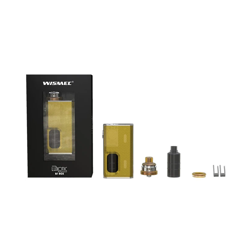 Оригинальный Wismec lusotic BF коробка комплект с Tobhino RDA 7 5 мл бутылка 100 Вт Vape Mod Clapton