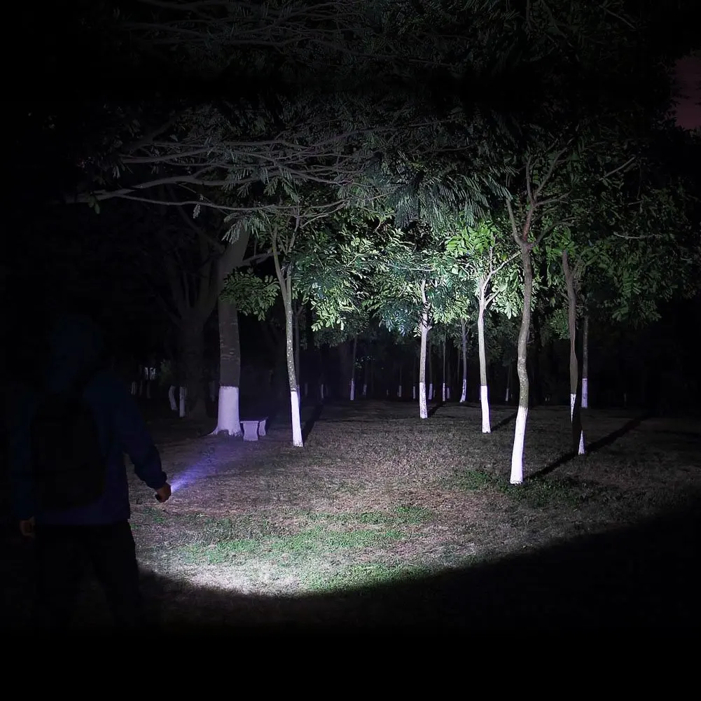 Мощный светодиодный тактический фонарь водонепроницаемый 5 режимов фонарик для