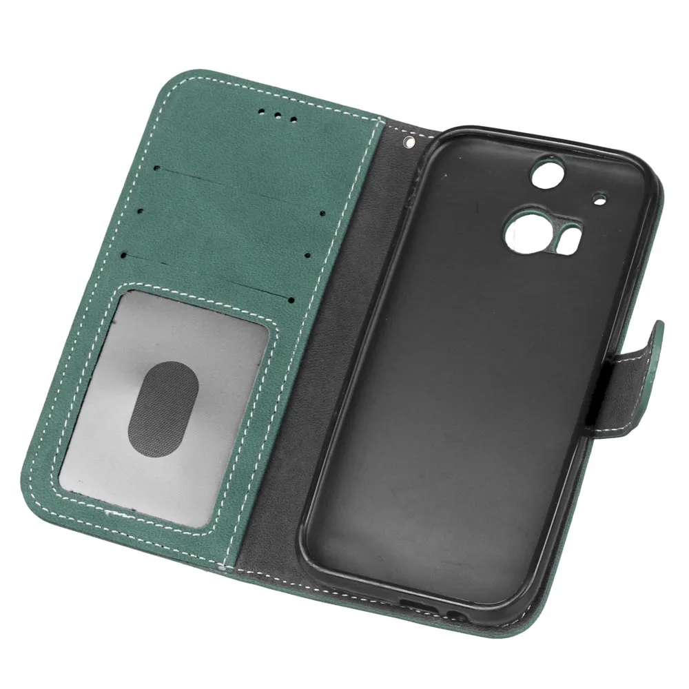 Для htc One 2 M8 чехол Роскошный кожаный чехол-книжка с отделениями для карт телефона s