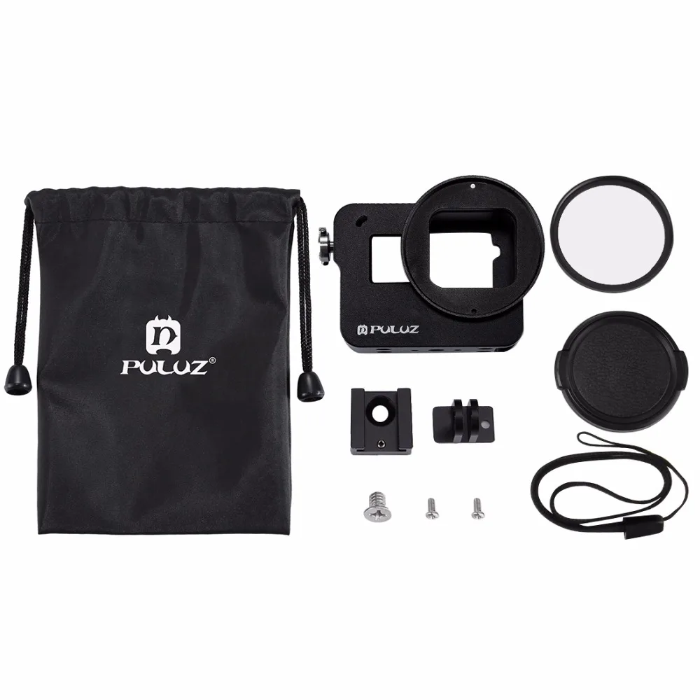 Чехол PULUZ для GoPro Hero 7 черный защитный чехол с ЧПУ + защитная рамка и