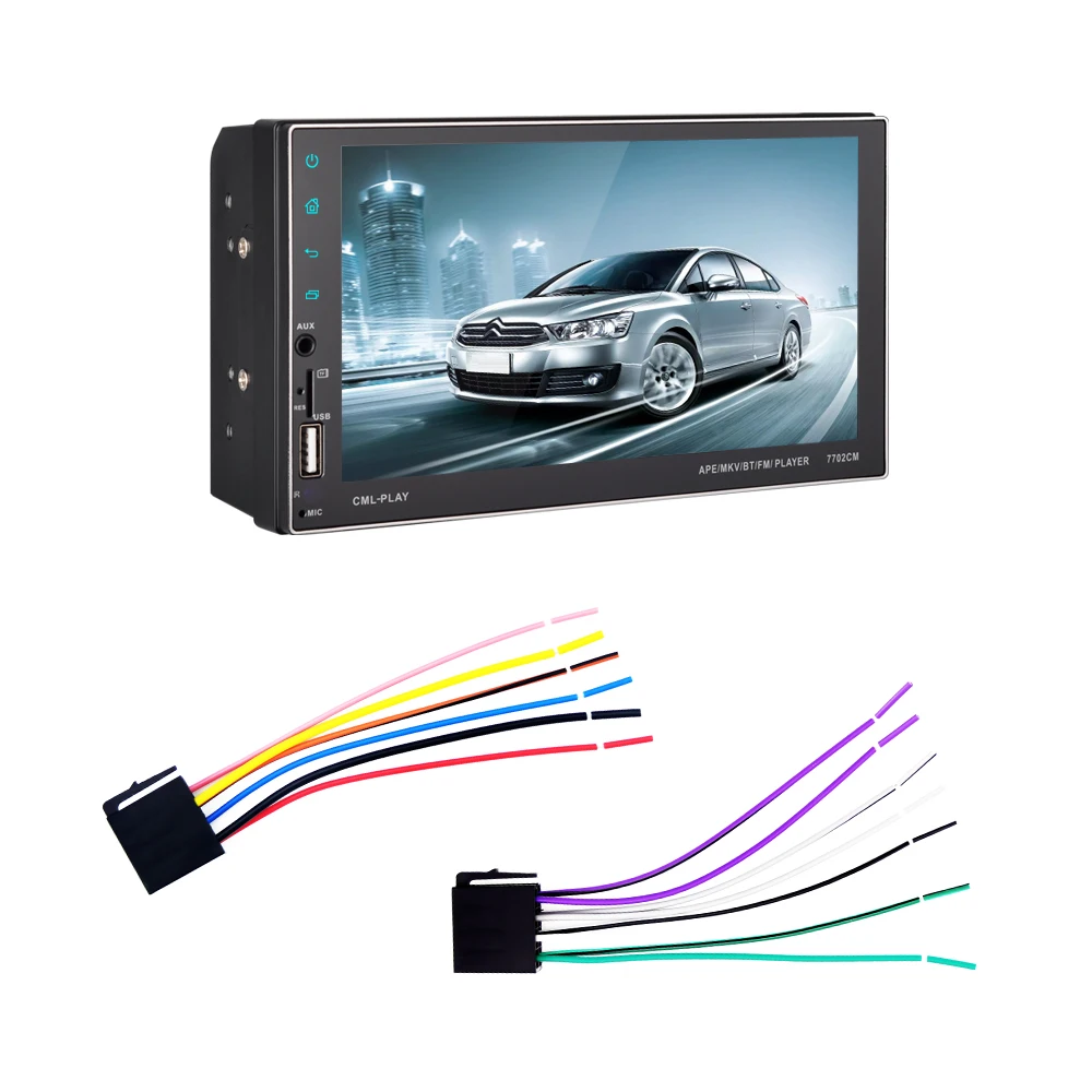 Автомагнитола 2 Din 7 &quotАвторадио с сенсорным экраном Bluetooth зеркальная поверхность