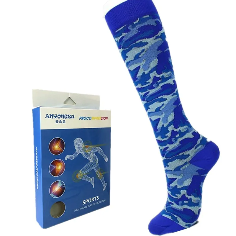 Эластичные Компрессионные носки с мультимодным принтом предотвращающие
