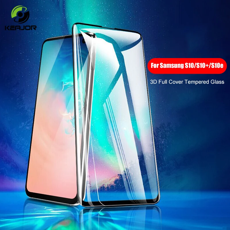 Keajor стекло для Samsung Galaxy S10 Plus закаленное 3D полное покрытие пленка экрана протектор
