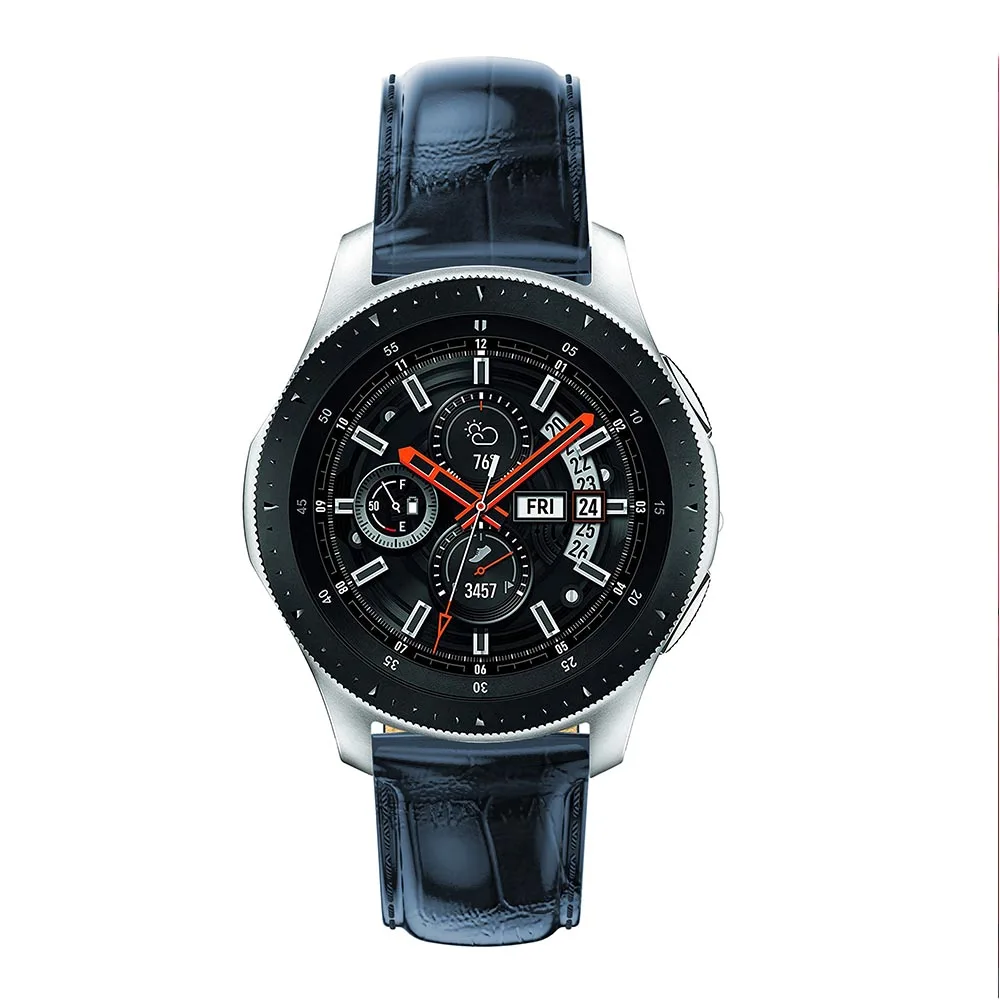 Кожаный ремешок для смарт часов Xiaomi Huami Amazfit stratos 2 2S 22 мм Samsung Gear S3/Galaxy Watch 46
