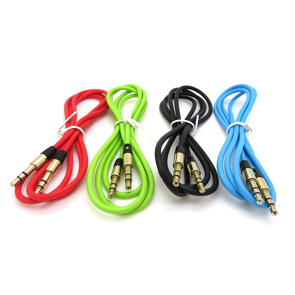 

1M 3.5mm Male to Male 3.5mm Universal Gold Plated Auxiliary Audio Stereo Cable AUX Cord Jack to Jack Device 1PC Audio Cables