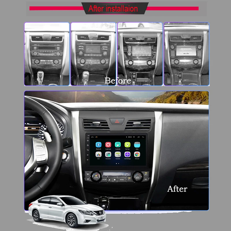 Android 8 1 автомобильный радио мультимедиа 2 din DVD видео плеер gps навигация для Nissan Teana