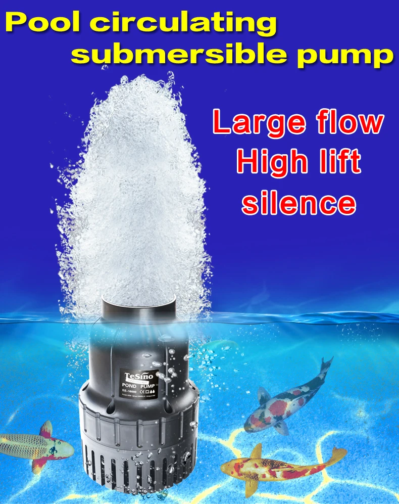 DZ series large flow fishpond pump Power-saving filter circulating wat pump for outdoor fish pond Fish pond submersible pump