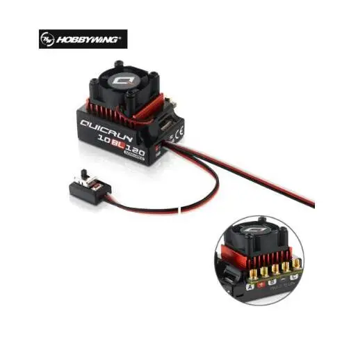 Hobbywing QUICRUN 10BL120 120A/10BL60 60A сенсорный бесщеточный ESC Регулятор скорости для 1/10 1/12 RC мини-автомобиль