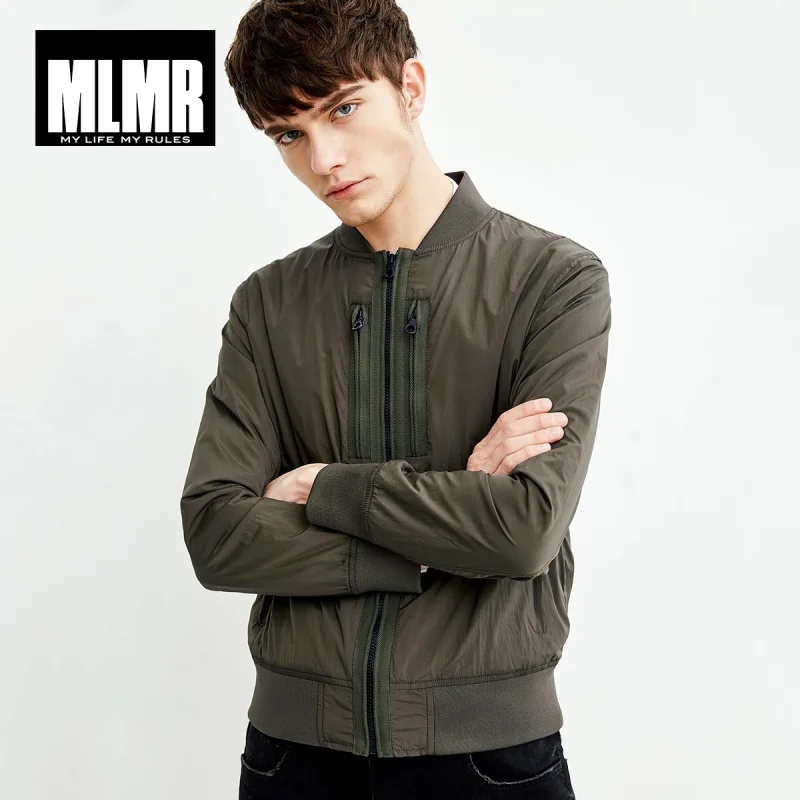 MLMR мужская куртка бомбер верхняя одежда 2019 Новая модная брендовая 218121523|Мужские