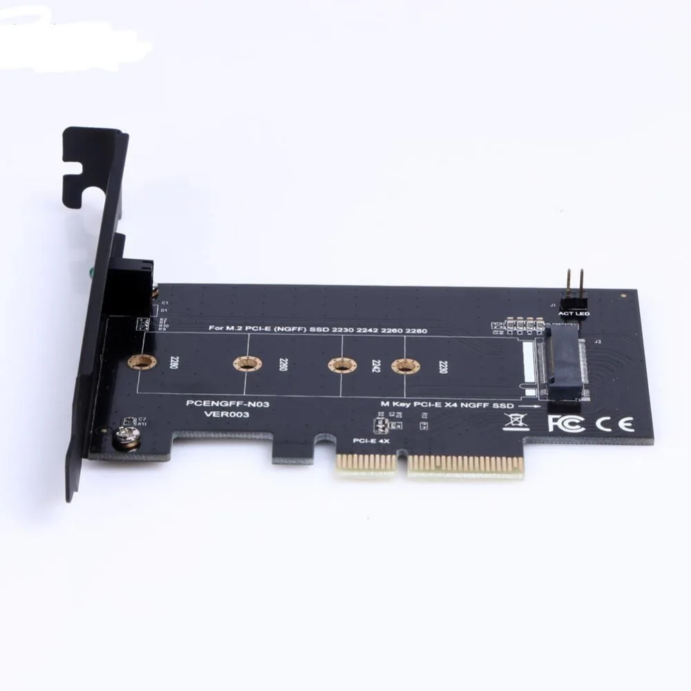 Адаптер PCI Express 4x к M Key M.2 слот для SSD-накопителя Windows MAC OS PCI-E SSD (NGFF) 2230 2242 2260 карта |