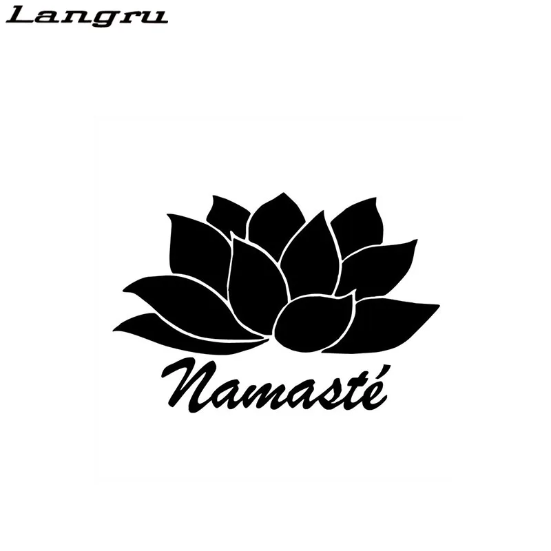 Langru Lotus Flower виниловые наклейки интересный автомобильный Стайлинг Автомобильные