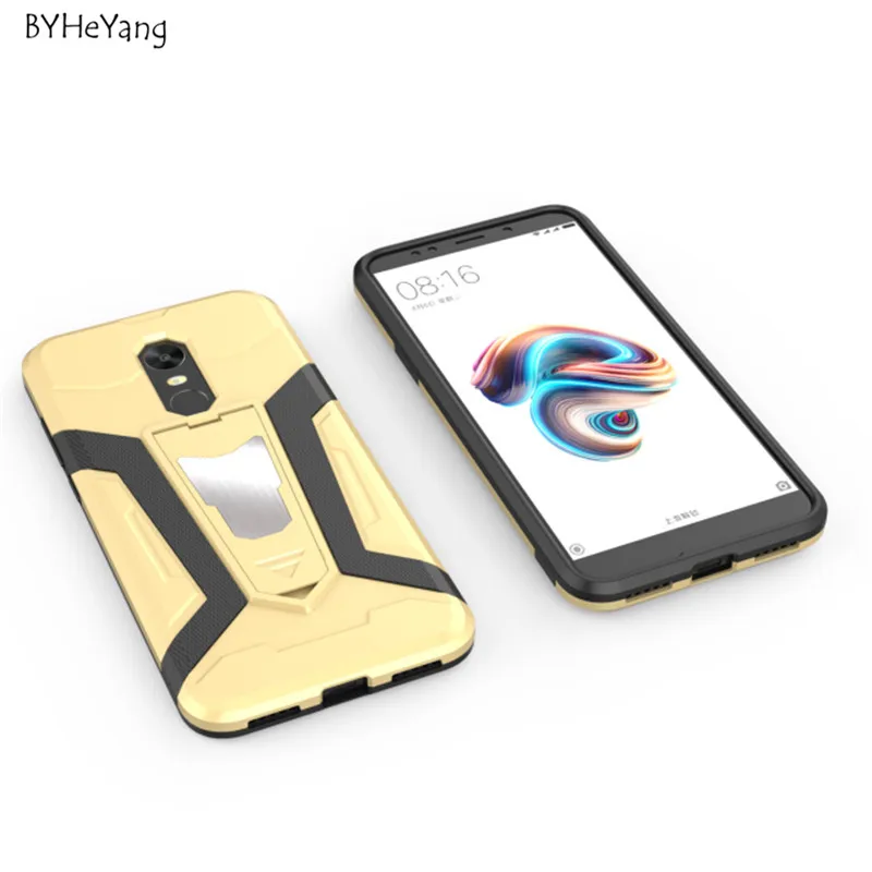 BYHeYang for Xiaomi Redmi 5 Plus Case Cover Car Magnetic Phone Holder Anti-knock Armor |