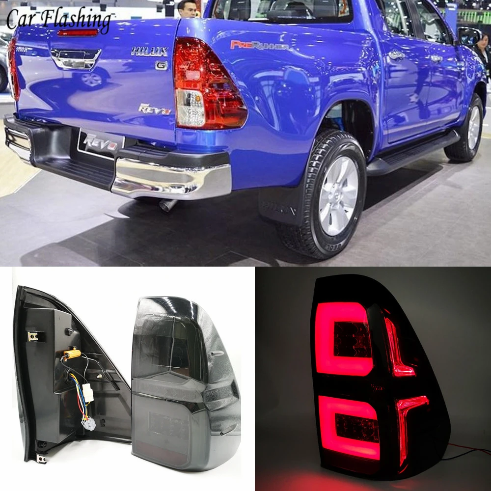 Автомобильный светодиодный фонарь светильник хвост для Toyota Hilux Revo 2015 2016 2017 2018 2019