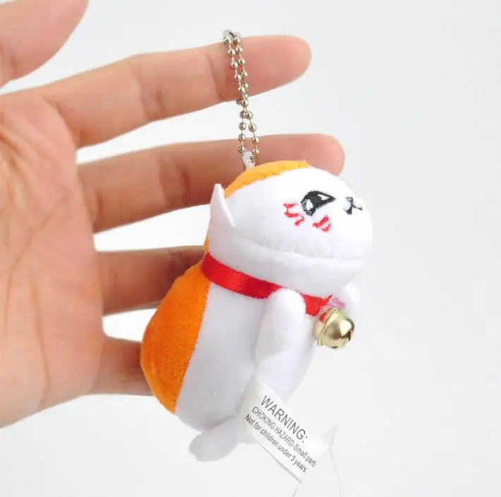 1 шт. симпатичная подвеска в виде кошки 9 см natove Yuujinchou Nyanko Sensei брелок плюшевая кула