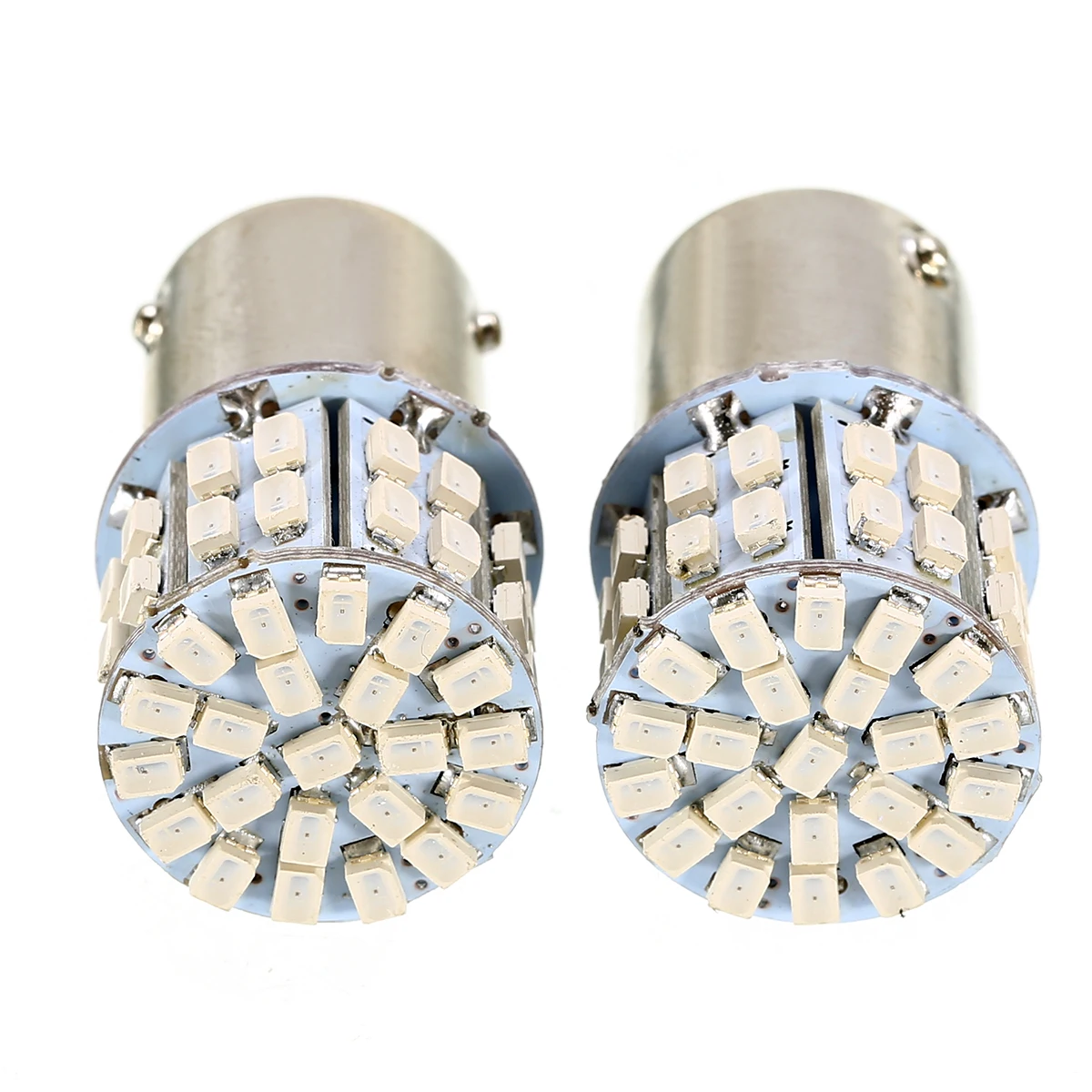 2x желтые 1156 Хвост светильник BAU15S PY21W 360 градусов 50 SMD светодиодный поворотник
