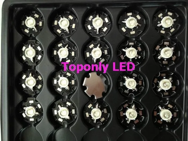 450nm Royal blue color 3w high power led bulb lamp with 20mm PCB made by USA Bridgelux chips 160 pcs/Lot 2018 DHL free shipping