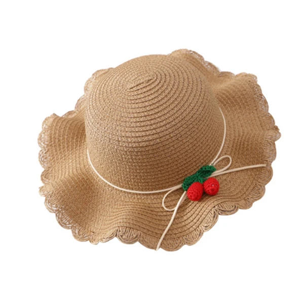 khaki hat Высококачественные милые соломенные шляпы для девочек, цветные Бальные летние солнечные шляпы для детей, детские пляжные шляпы, солнцезащитный козырек(шляпа+ сумка, два комплекта - Цвет: khaki hat
