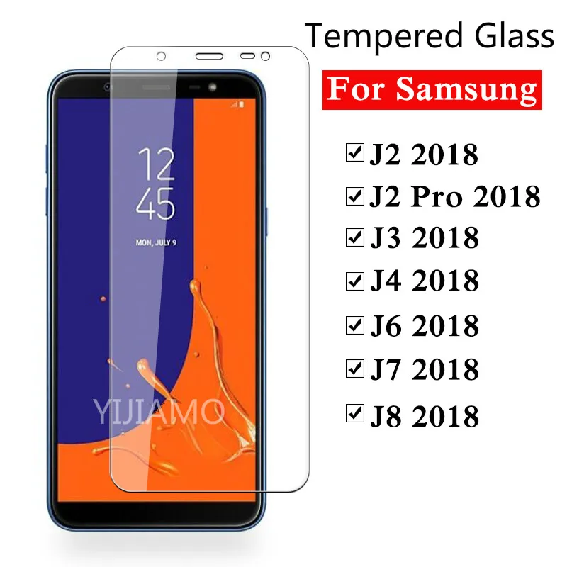 Защитное стекло 9H для samsung galaxy j4 j6 j8 j7 j3 j2 pro 2018 закаленное Samsung j 2 3 4 6 7 8 Защитная
