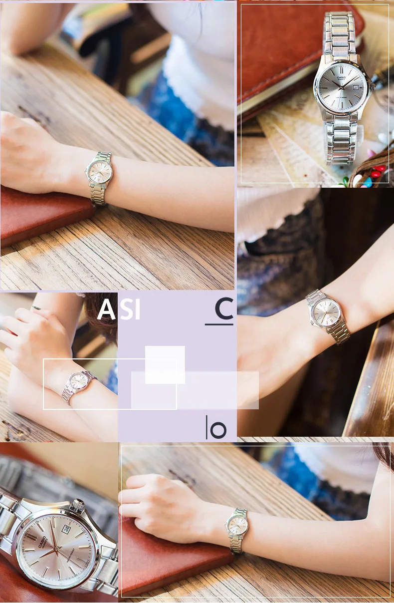 Casio Часы Указатель серии Простой Календарь Кварцевые женские watchLTP-1183A-7A